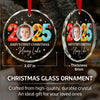 Custom Baby First Christmas Ornament 2025 - Personalized Glass Ornament - Baby Keepsake Gift, Newborn Gift, Personalized Photo Ornament