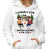 Doll Couple Husband And Wife Camping Partners For Life Personalized Hoodie Sweatshirt
