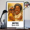 Custom Caricature Portrait from Photo Personalized Poster, Funny Gift for Couples, Friends, Pets, Family