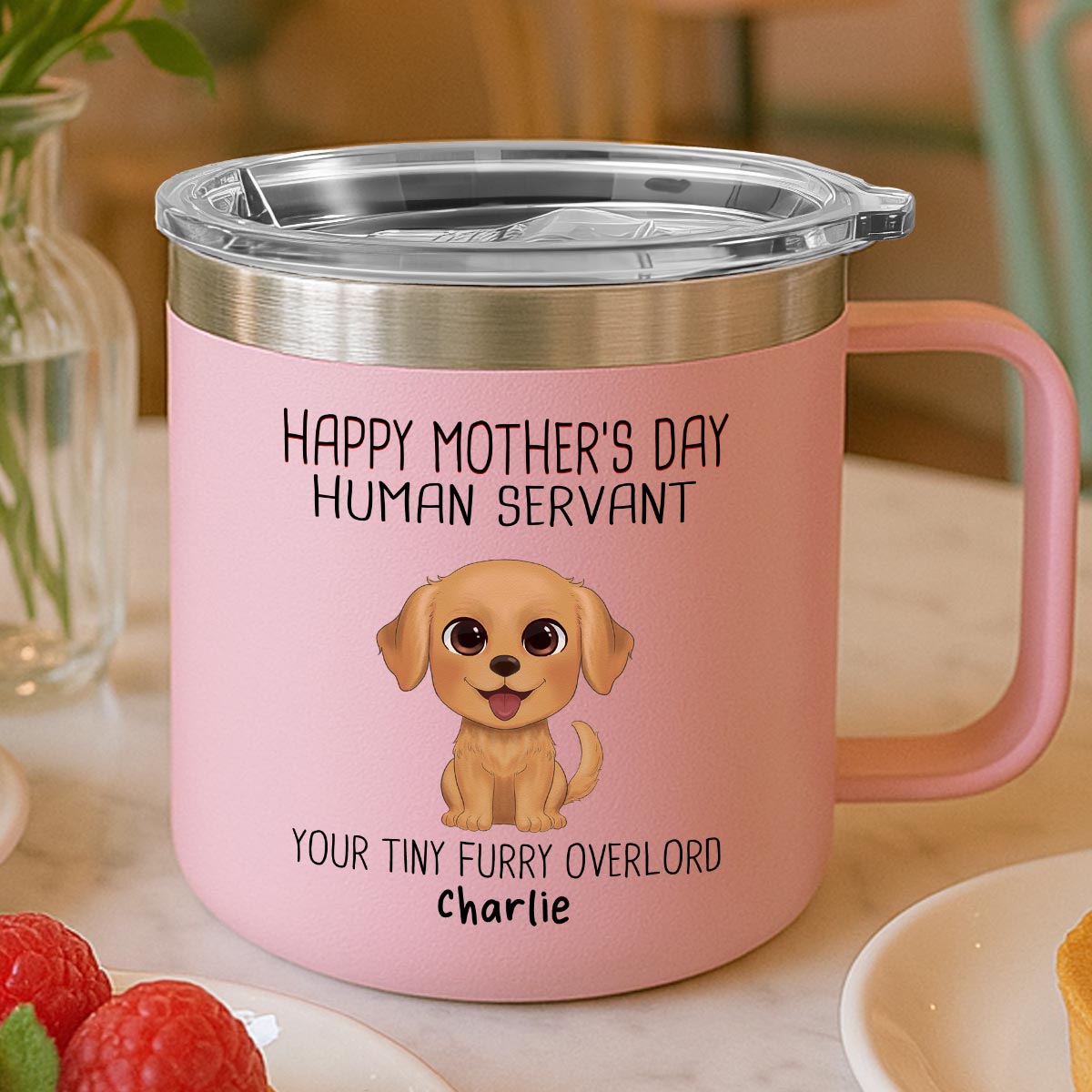 Stainless Steel Tumbler With Handle