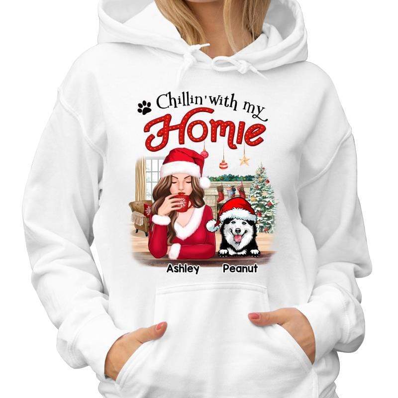 Chillin‘ With My Homies Dog Personalized Hoodie Sweatshirt