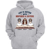 Life Is Better With Brothers Sisters Siblings Front View Personalized Hoodie Sweatshirt