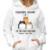 Purrsonal Servant Of Fluffy Cats Personalized Hoodie Sweatshirt