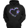 Road Paved With Paw Prints Colorful Personalized Hoodie Sweatshirt