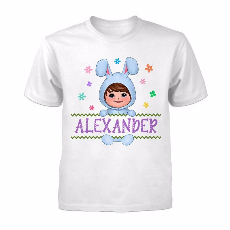 Easter Bunny Kid Doll Custom Gift For Kid Children Grandchildren Personalized Youth Shirt