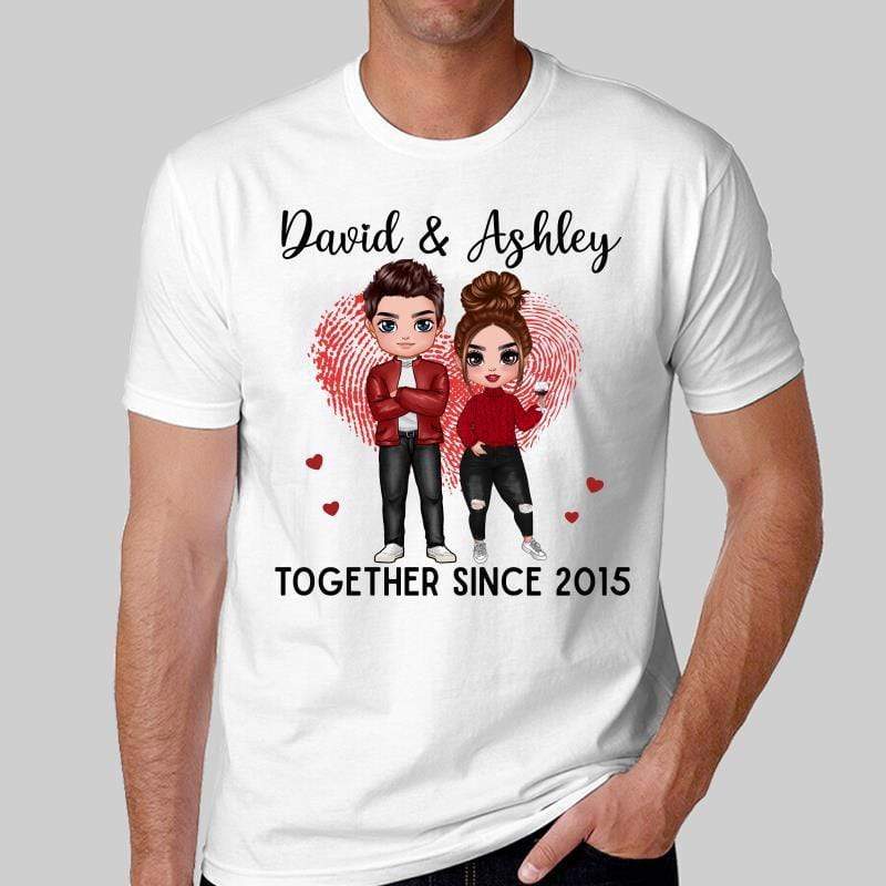 Doll Couple Together Since Anniversary Gift Personalized Shirt