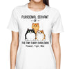 Purrsonal Servant Of Fluffy Cats Personalized Shirt